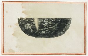 Taça de mármore preto
