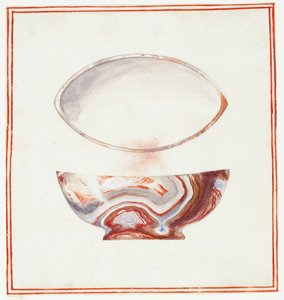 Taça marmoreada com tampa de Giuseppe Grisoni