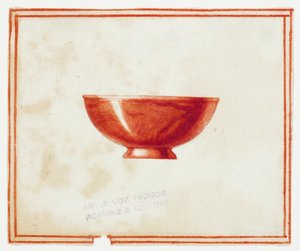 Taça de mármore vermelho de Giuseppe Grisoni