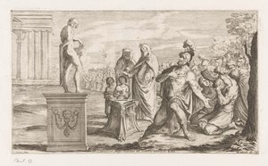 Sacrifícios de Enéas à Apollo
Coelicolum Regi mactat in littore taurum (título sobre o objecto)
As tentações de Enéas (título da série)
L