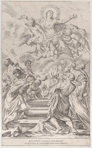 Placa 2: a Assunção da Virgem, 1678. de Giuseppe Maria Mitelli