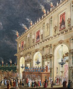 Celebração no Cascine em homenagem a Fernando III, Concerto noturno no pátio do cassino