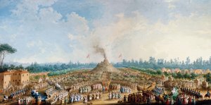 Celebração no Cascine em honra de Ferdinand III, O vulcão