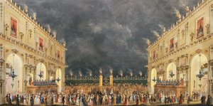 Itália, Florença, Festival em Cascine em homenagem a Fernando III de Lorena