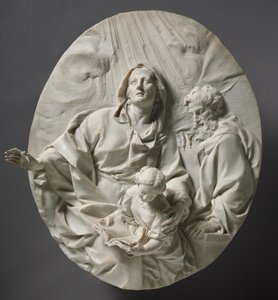 Educação da Virgem, c.1700 de Giuseppe Mazzuoli
