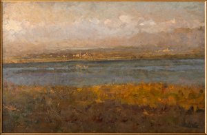 Pequenos lagos de Brianza (óleo sobre tela)