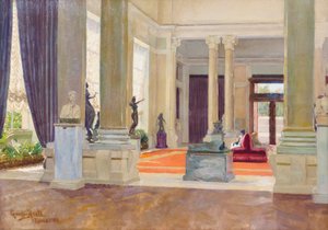 A Galeria Nacional de Arte Moderna. Salão de entrada de Giuseppe Micali