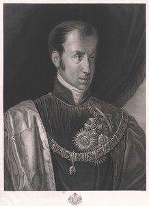 Imperador da Áustria Ferdinando I (impressão) de Giuseppe Molteni