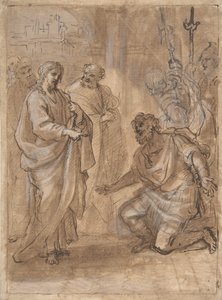 Cristo e o Centurião reto, Figura Acenando para o Navio de Partida verso., s.d..