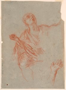 Desenho, Estudos dos braços, das mãos e dos panejamentos das carpideiras, finais do século XVIII de Giuseppe Passeri