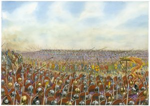 Batalha de Adrianópolis ou Hadrianópolis de Giuseppe Rava