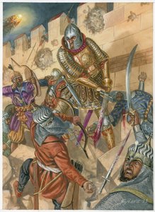 Morte de Constantino XI Palaiologos e queda de Constantinopla de Giuseppe Rava