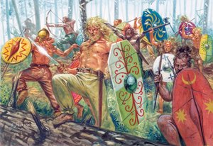 Horde of German Warriors - Horda de guerreiros germânicos - de Giuseppe Rava