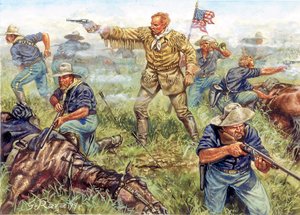 Guerras indígenas entre os índios Sioux e Cheyenne e os Estados Unidos: A última batalha de George Armstrong Custer (1839-1876), general da cavalaria americana, a 25 de junho, na batalha de Little Big Horn (Bighorn), Montana de Giuseppe Rava