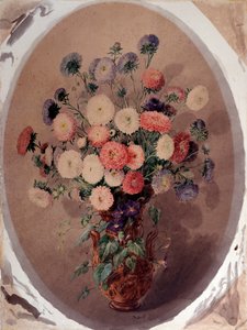 Bando de margaridas Aquarela de Giuseppe Roda (século XIX) 1863 Dim 70x51 cm Genes, Galleria d