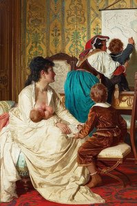 As alegrias de uma boa mãe (Le gioie della buona mamma). 1877