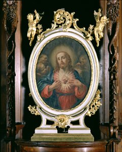 O Sagrado Coração de Cristo, da capela do internato, 1766 de Giuseppe Varotti
