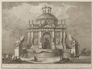 Um Templo Dedicado à Paz, para o Festival "Chinea" de Giuseppe Vasi after Giuseppe Palazzi