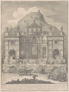 A Seconda Macchina para a Chinea de 1778: uma habitação perto do Monte Testaccio de Giuseppe Vasi, after Giuseppe Palazzi