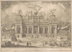 A Prima Macchina para a Chinea de 1770: um edifício romano para o comércio