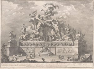 A Seconda Macchina para a Chinea de 1767: Monte Etna com a Forja de Vulcano