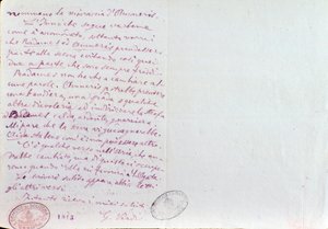 Carta manuscrita de Giuseppe Verdi a Antonio Ghislanzoni, autor de Aida librettos