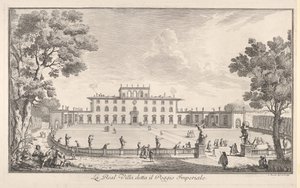 A Vila Real chamou o Poggio Imperiale A Vila Real chamou o Poggio Imperiale, veja ..., 1744. de Giuseppe Zocchi