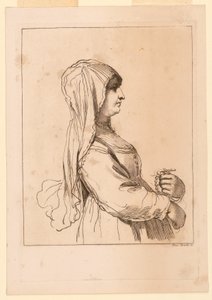 Mulher com um rosário de Giuseppe Zocchi