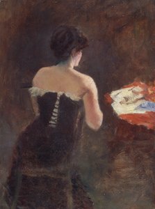 Verso de uma Senhora de Giuseppe or Joseph de Nittis