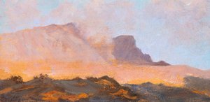 Fumarole do Monte Vesúvio, cerca de 1871, de Giuseppe De Nittis (1846-1884), óleo sobre tela de Giuseppe or Joseph de Nittis