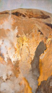 Fumarole do Monte Vesúvio, cerca de 1871, de Giuseppe De Nittis (1846-1884), óleo sobre tela, 305 x 18 cm de Giuseppe or Joseph de Nittis