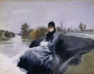 Senhora em uma carruagem; Senhora no carro,