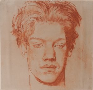 Cabeça de um Jovem (giz vermelho)