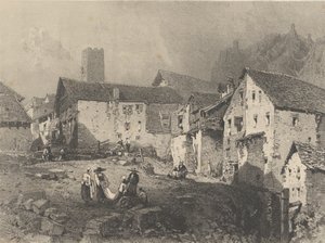 Vista de uma aldeia de montanha, ca. 1829-33.