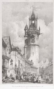 Viagens pitorescas e românticas na França Antiga, Normandia: Tour du Gros-Horlage, Évreux de Godefroy Engelmann