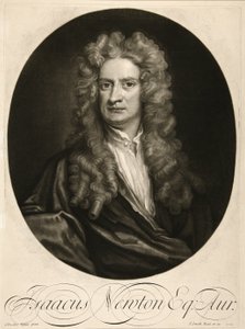 Isaacus Newton, Esq., pub. 1712 (gravura) de Godfrey (after) Kneller
