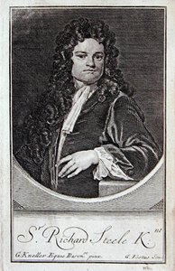Retrato de Richard Steele, frontispício de 