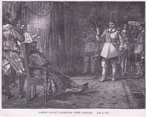 Entrevista de Cornet Joyce com Charles I AD 1647