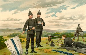 Os primeiros rifles Middlesex Victoria - Voluntários, 1890. de Godfrey Douglas Giles