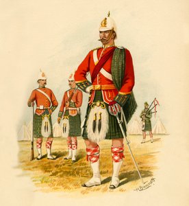 Os 5os escoceses reais do Canadá, 1890. de Godfrey Douglas Giles