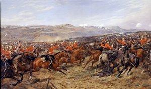 A acusação da brigada pesada na batalha de Balaclava, 25 de outubro de 1854, 1897