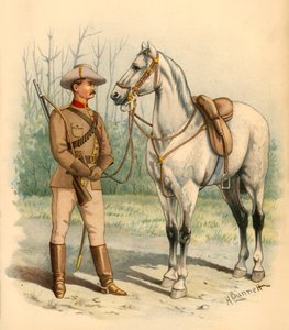 Rifles montados vitorianos, 1890.