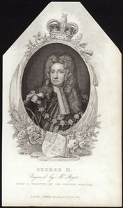 Rei George II da Grã-Bretanha e Irlanda de Godfrey Kneller