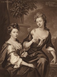 Sarah Duquesa de Marlborough e Lady Fitzharding de Godfrey Kneller