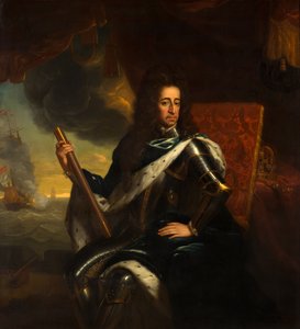 Retrato do rei-estatúder Guilherme III (1650-1702) de Godfried Schalcken