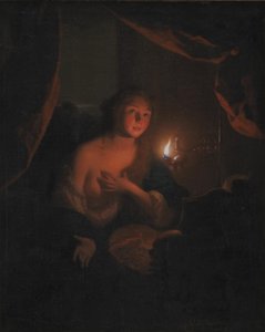 A penitente Santa Maria Madalena de Godfried Schalcken