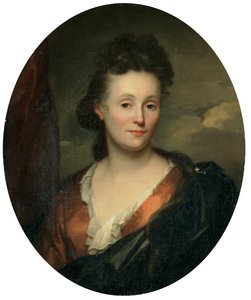 Retrato da esposa do artista, Francoise van Diemen de Godfried Schalcken