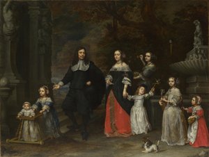 Um Grupo Familiar, ca 1664. de Gonzales Coques