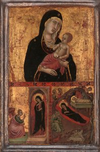 Madonna e Criança com a Anunciação e a Natividade, ca. 1310-15. de Goodhart Master