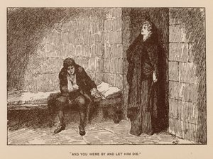 Ilustração para A História de Henry Esmond por Thackeray (litho)